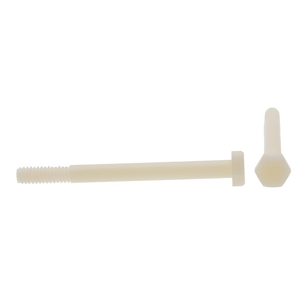 Hex Head Cap Screw 1/4in-20 X 3in Nylon 10PK